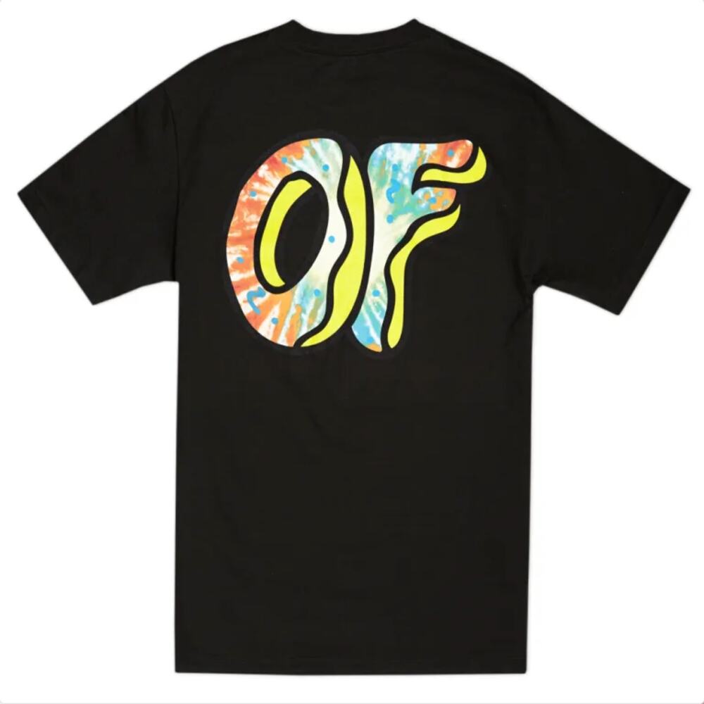 ODD FUTURE AWESOME DONUT TEE OF 100% Cotton Short Sleeve Crewneck Black S